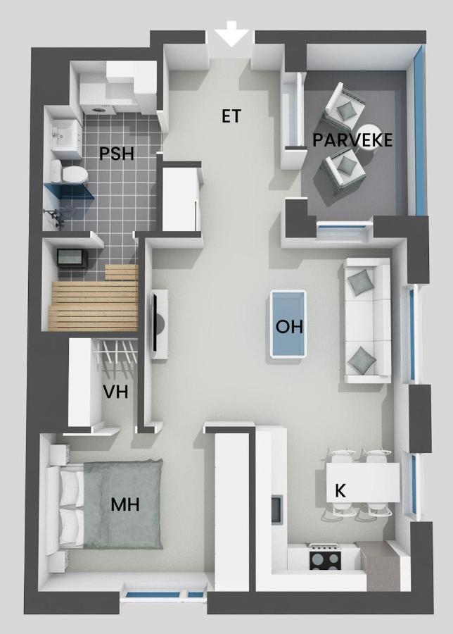 "Kanava" - New 1Br Apartment With Sauna, Balcony & Views, Hosted By 2Ndhomes 탐페레 외부 사진